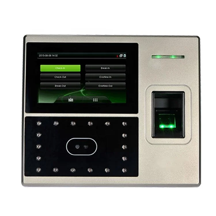 

Staff Employee Face Fingerprint Access Control & Time Attendance Biometric Time Recorder Clock System Machin Uface800