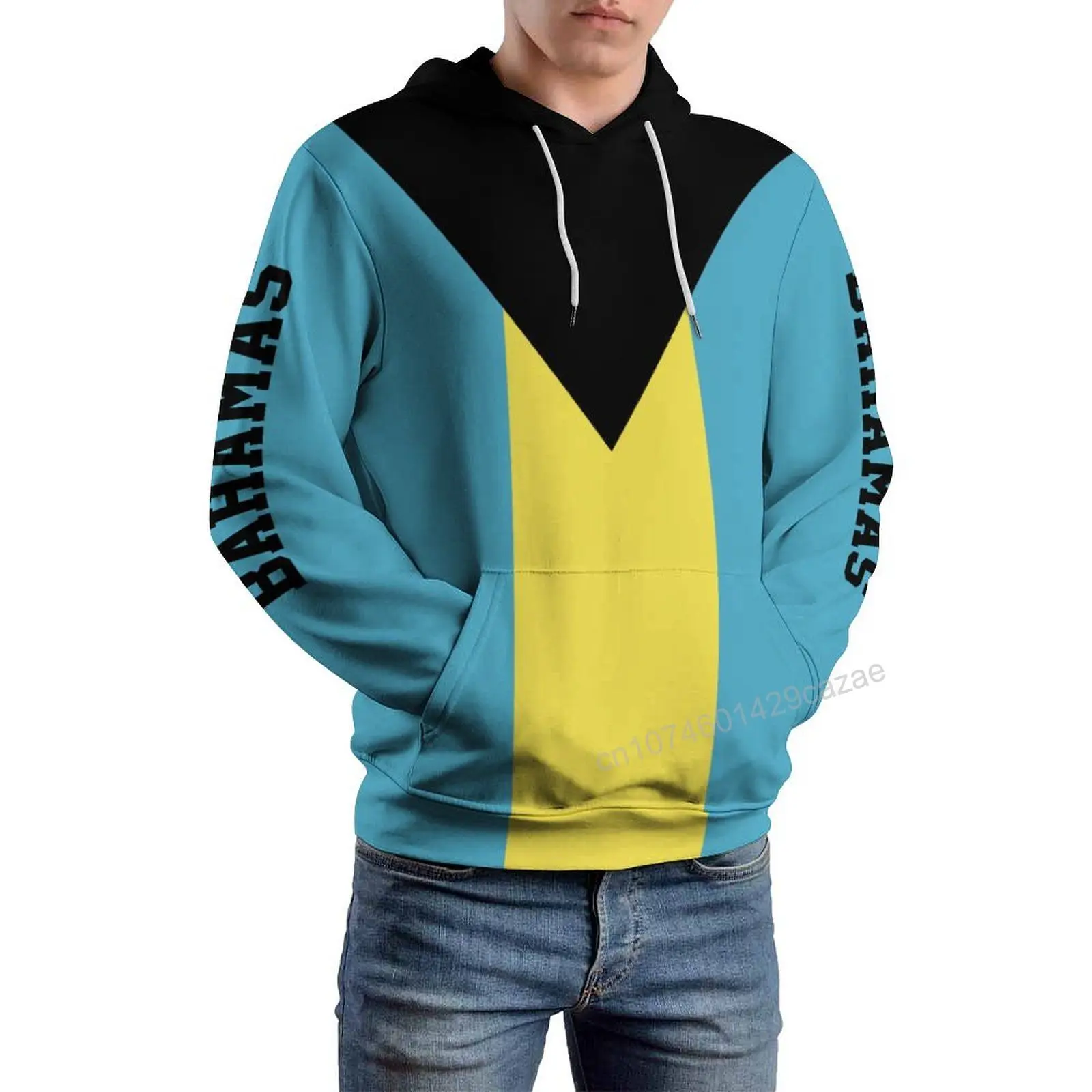 Bahamas Country Flag 3D Hoodie Polyester Cool Men Women Harajuku Sweatshirt Unisex Casual Pullover Hoodies