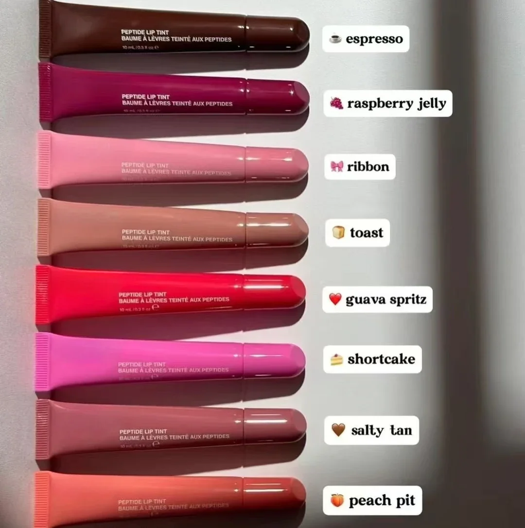 8 Colors Moisturizing Gloss Lip No Sticky Ribbon/peach Pit Color Sexy Liquid Lipstick Original Last Balm Hot Beauty Gloss