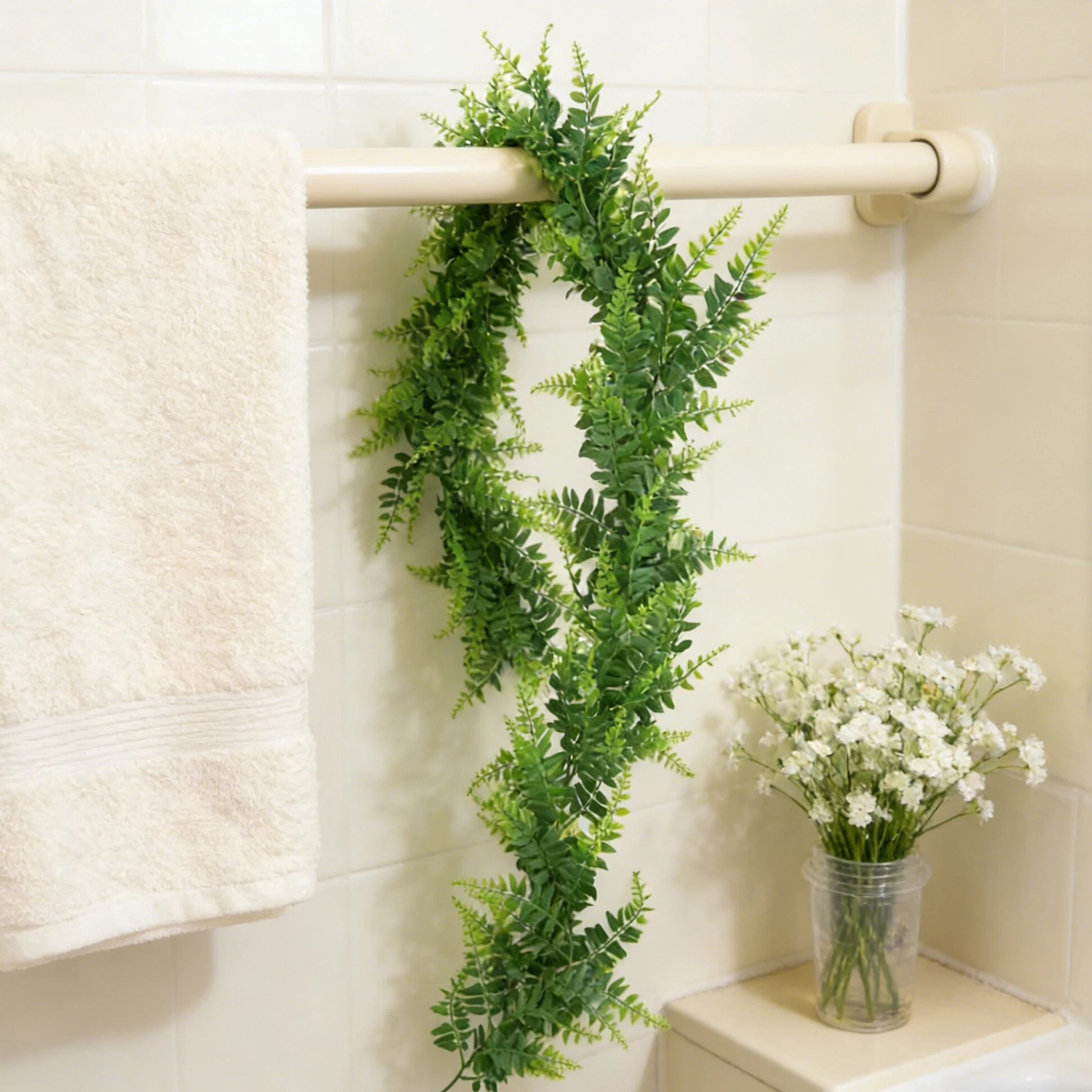 Artificial Plant Silk Persian Rattan Home Room Bonsai Party Decoration Outdoor Garden Wedding Bridal Wreath Accessories DIY Gift