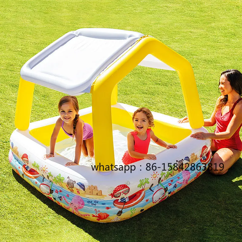 Piscina Inflable, Toldo para el Sol, para Niños, Grande, para Bebés en Interiores