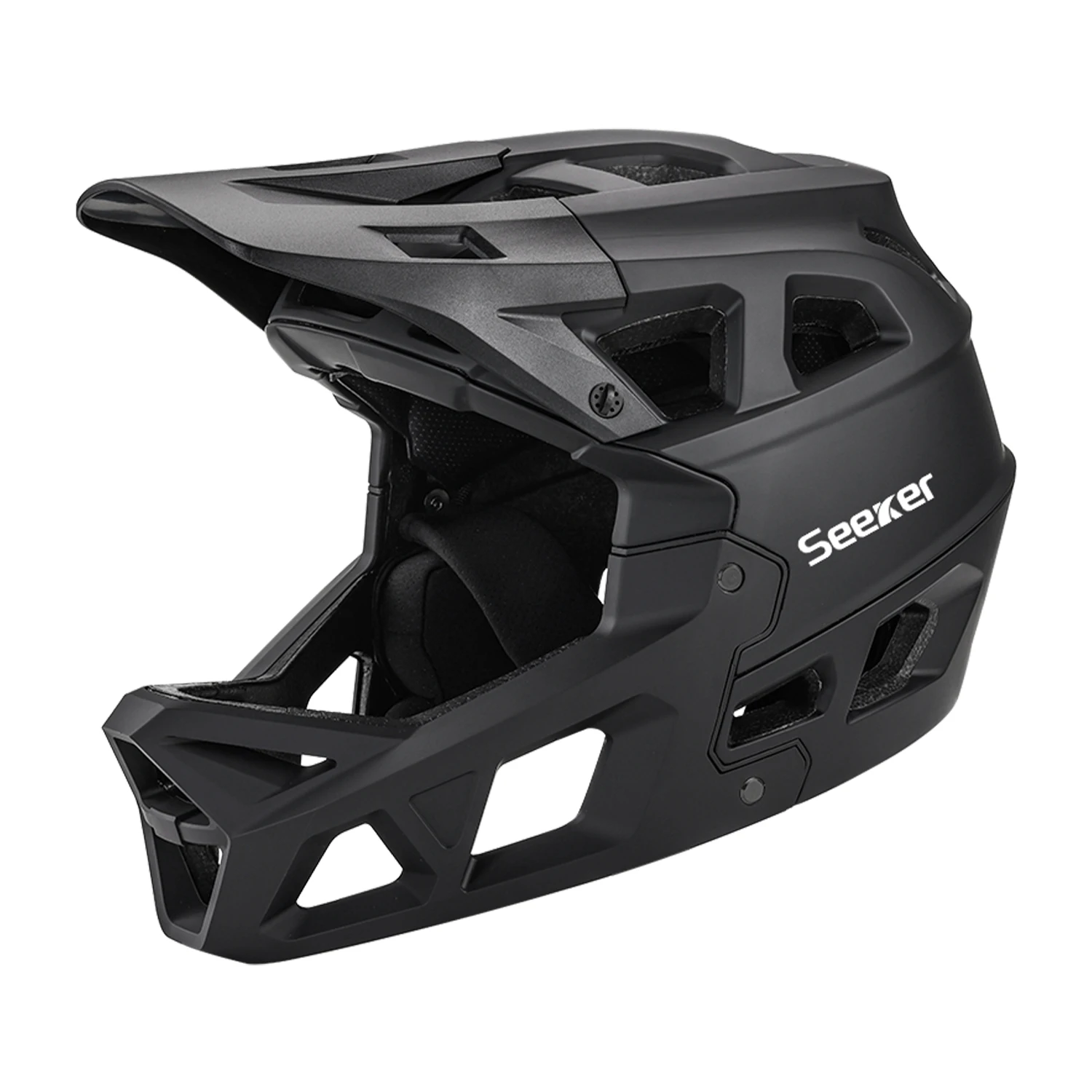 AliExpress NONE Seeker Off-Road Bicycle Full Helmet Integrated Forming Racing Downhill Riding Helmet Outdoor Men and Women Mountain Bike Helmet