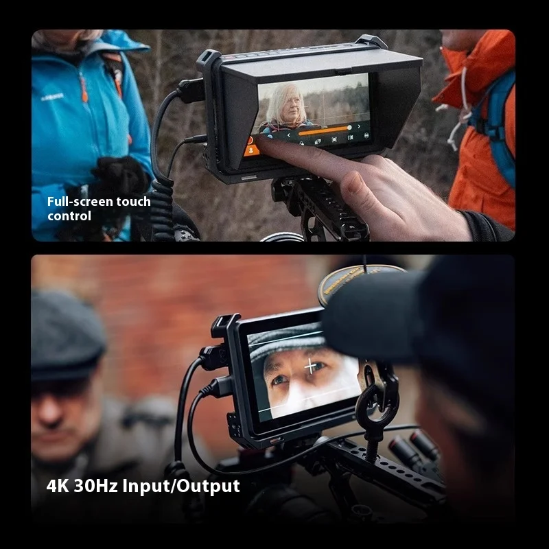 شاشة Viltrox DC-X2/DC-X3 المحمولة 6 بوصة 2000 Nits 4K شاشة تعمل باللمس احترافية للتصوير الفوتوغرافي HD FHD شاشة كاميرا للفيديو