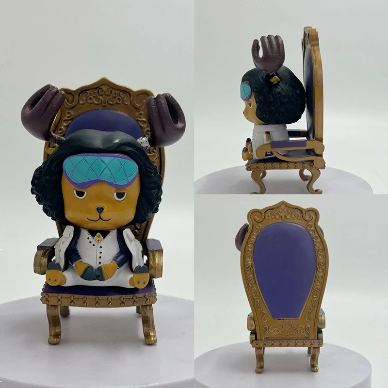 One Piece Tony Tony Chopper Cosplay Marine-Admiral Figur mit Thronstuhl Anime-Figur Modell Schreibtischdekoration Sammlerstück Geschenk – Detail 3