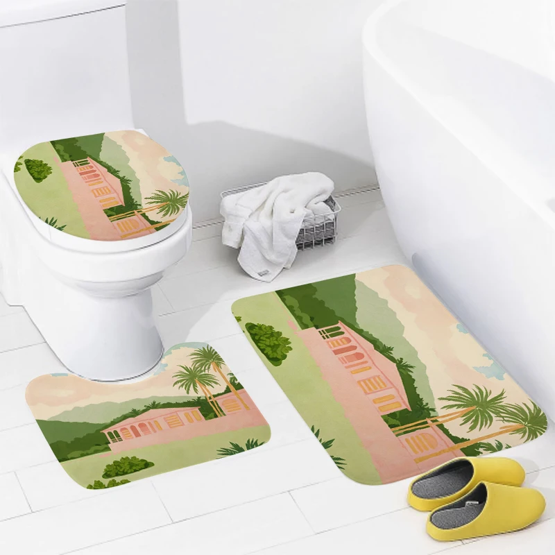 집 입구 카펫 홈 문짝 매트, 북유럽 거실 목욕 발 욕실 미끄럼 방지 러그 장식, 보호 북유럽 모던 추상