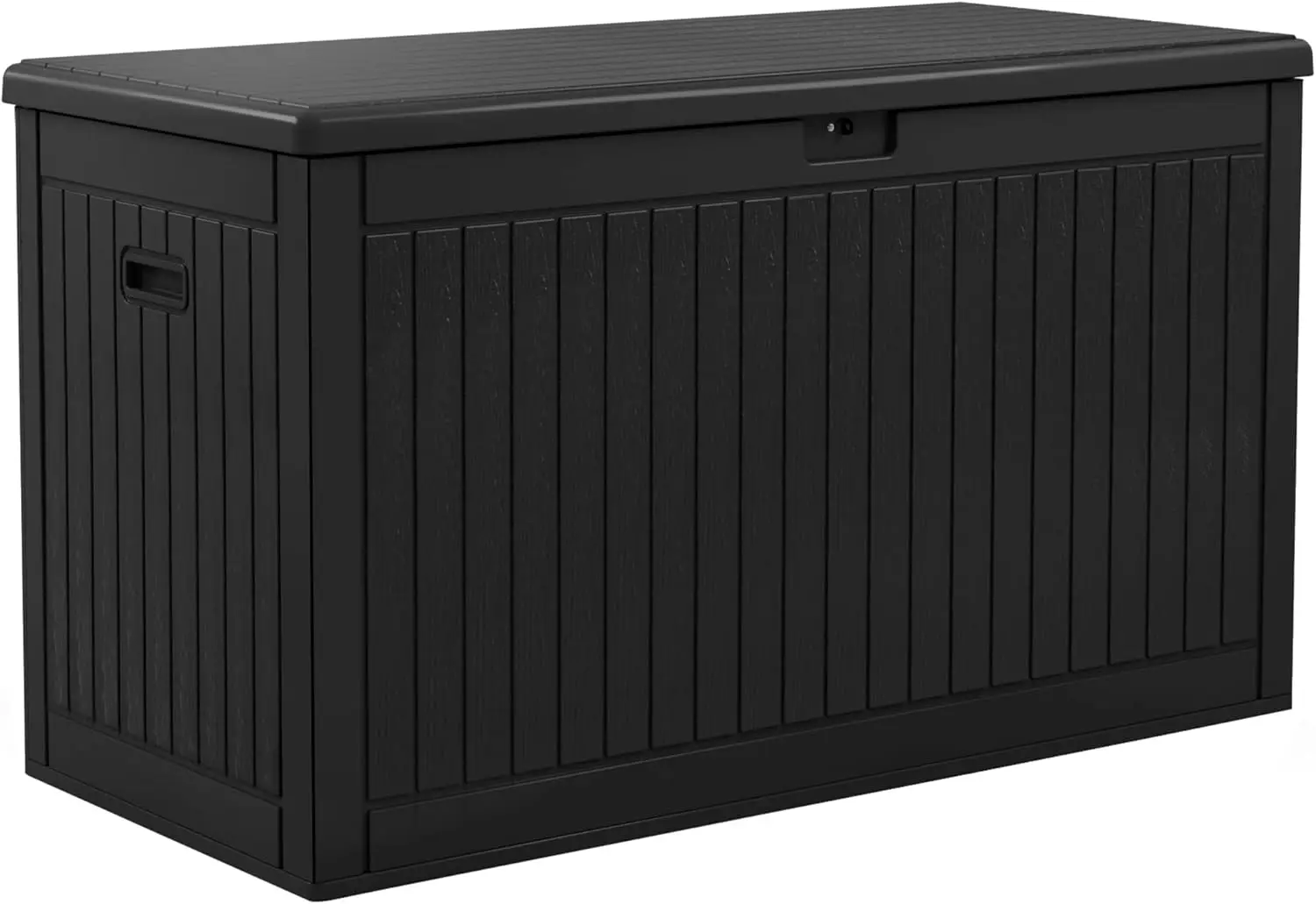 260 Gallon Extra Large Deck Box, Double-Wall Resin Outdoor Storage Box with Flexible Divider for Patio Cushions Pool Supplies Ga