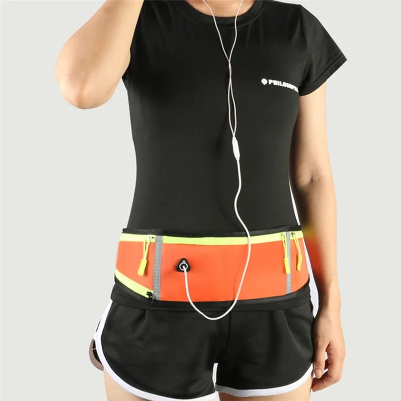 

Ready Stocked Sport Running Phone Case Waist Bag For Women Men Waterproof Comfortable Cycling Safty Reflective Tape BeltHot Sell