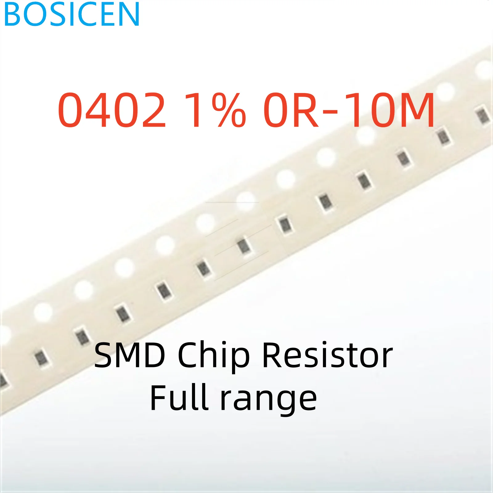 Resistência SMD 1% 0402 0R-10M 100R 110R 120R 130R 150R 160R 180R 200R 220R 240R 270 300 330 360 390 430 470 510 560 620 10 PCes