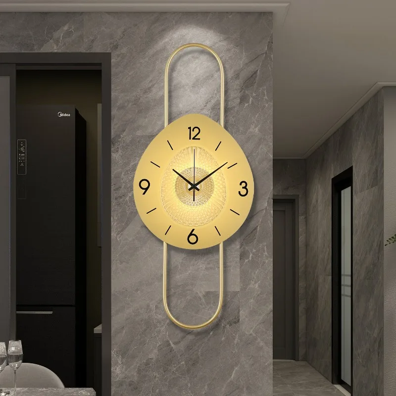 Vintage Aesthetic Clock Wall Luxury Living Room Nordic Minimalist Clock Wall Xenomorph Fashion Reloj Pared Ornaments Home Decor