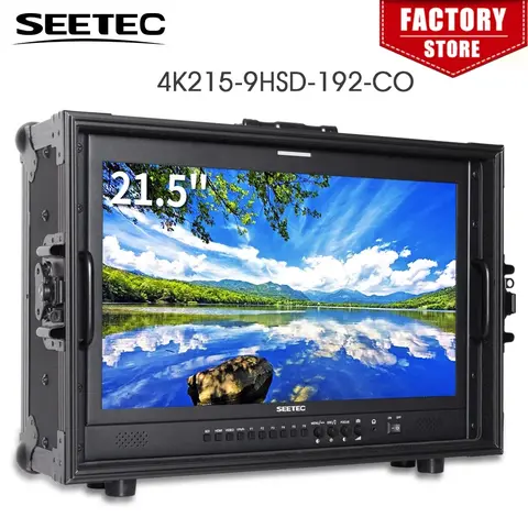 SEETEC IPS FHD 1920x1080 휴대용 방송 모니터, 3G-SDI 4K-HDMI 입출력 디렉터 슈트케이스 포함, 4K215-9HSD-192-CO, 21.5 인치