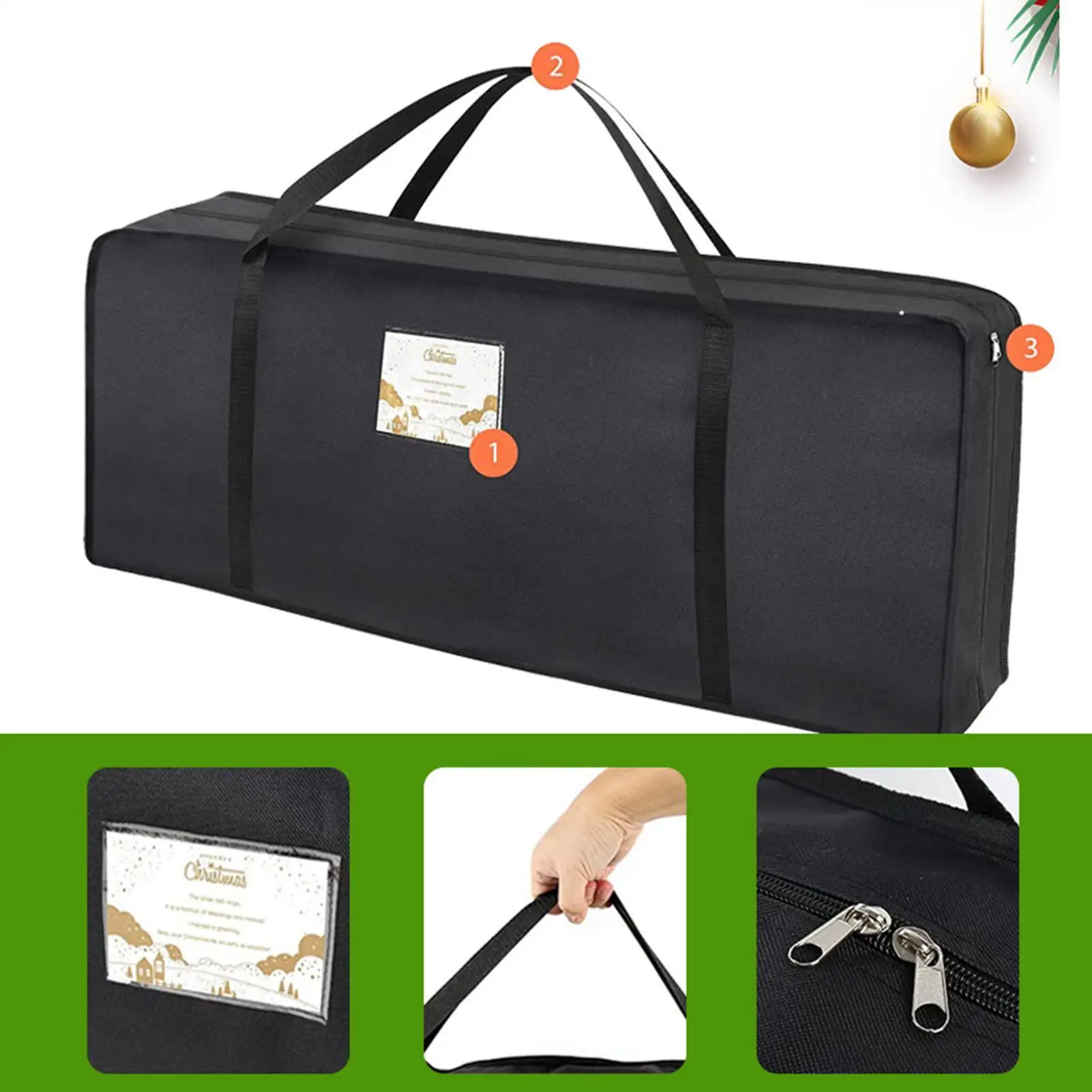 

Wrapping Paper Containers Waterproof Gift Wrap Zippered Dustproof Pouches 600D Oxford Cloth Bags for Christmas Gift Large