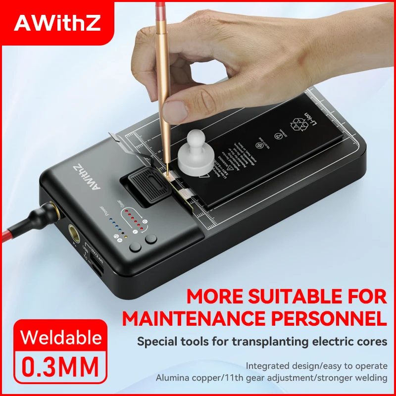 AWithZ Portable Spot Welder for Mobile Phone Repair with Type-C Port Handheld Lithium Battery Spot Welding Machine