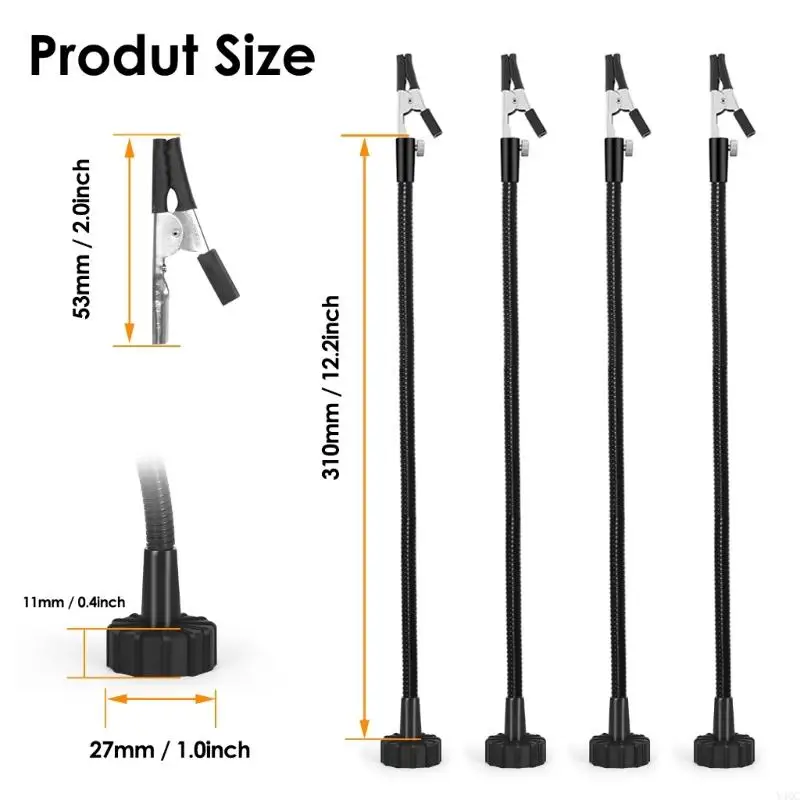 2/4pcs Base magnética Fixação do clipe Solding Station Solding Assistente