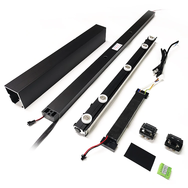 Puerta Corredera Eléctrica Inteligente para Tiendas Caeli, Puerta Corredera de Vidrio con Sensor Automático, Motor para Puerta Corredera Automática