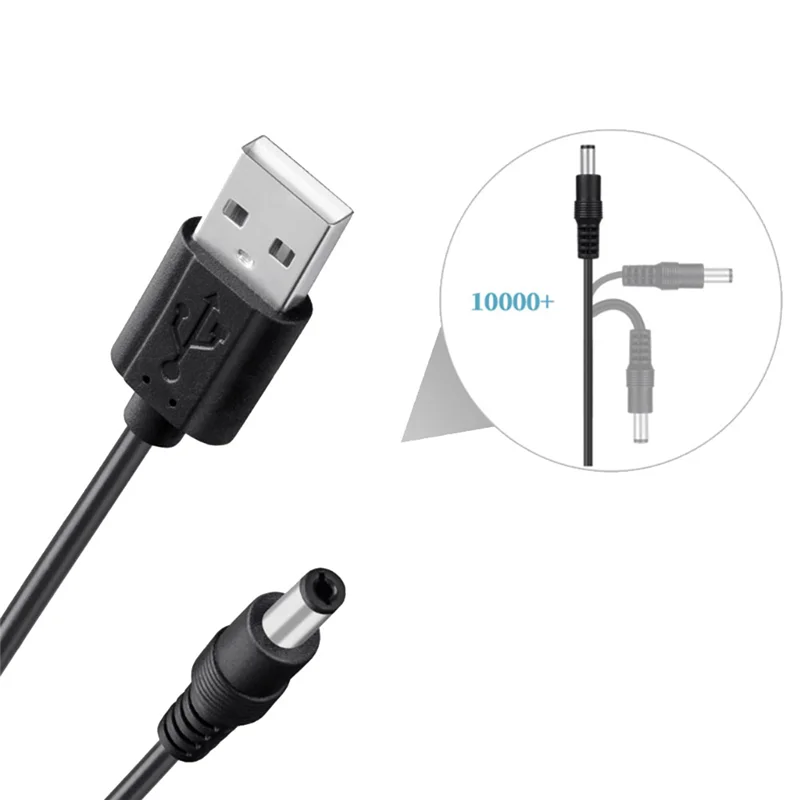 Cable de carga eficiente 8 en 1 de 5 V USB a CC 5,5 x 2,1 mm 3,5 mm 5,5 x 2,5 mm 6,3 mm