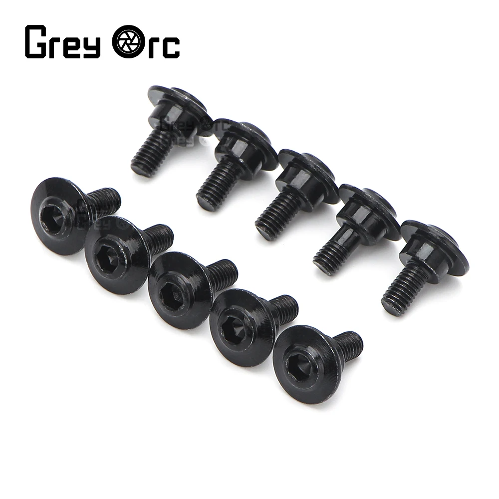 Black Large For Ducati Flat Head Hexagon Socket Screws Bolts M5 Zinc Plating Anti-rust for Ducati fairing carapace Housings