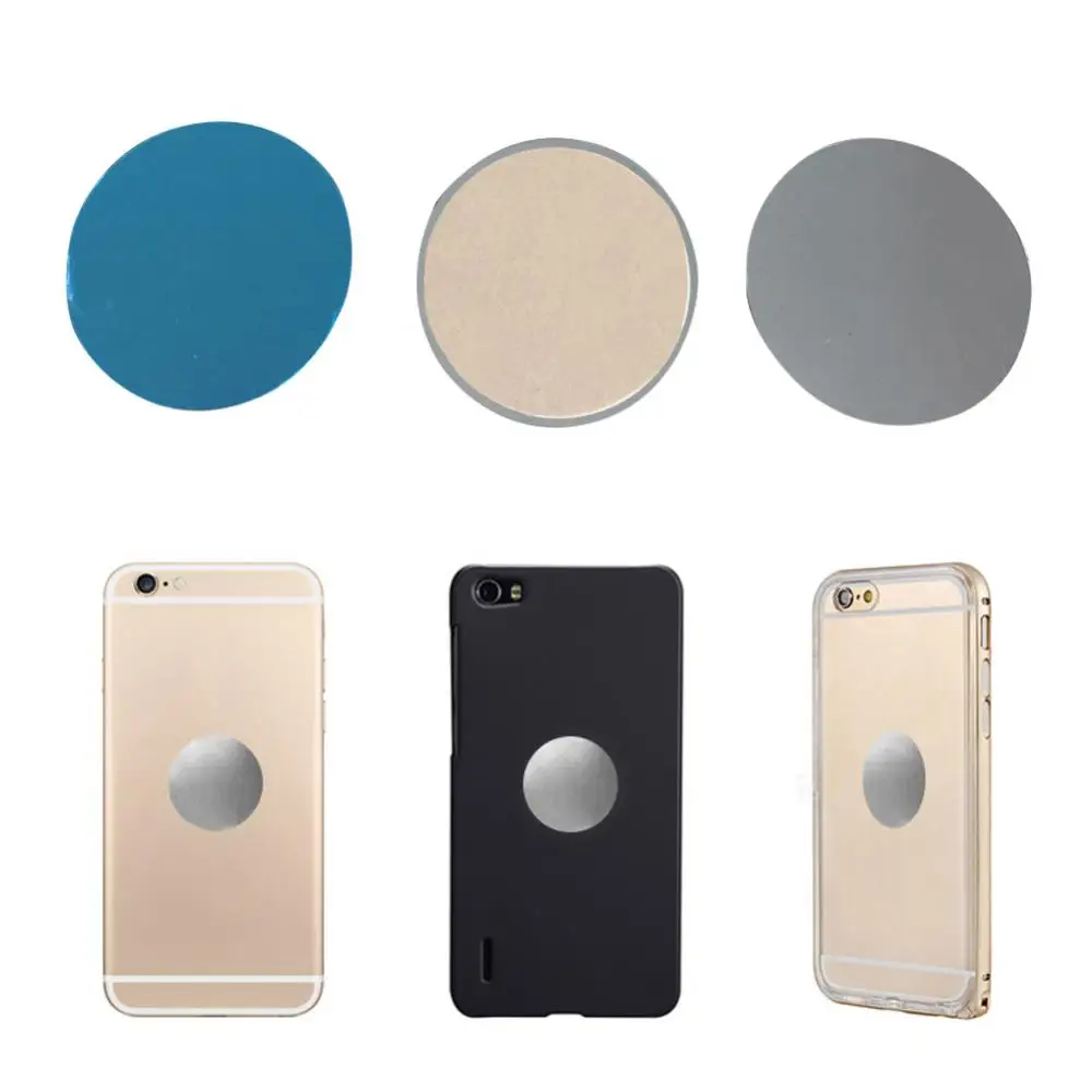 10Pcs 30mm Round Replacement Non-magnetic Iron Metal Plate for Magnetic Car Mount Phone Holder