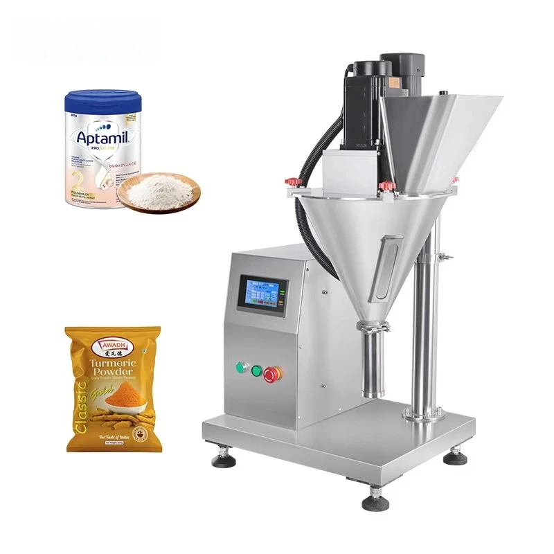 Semi-Auto High Precision 0.1-100g Auger Coffee Powder Filling Machines Packing Quantitative Desktop Powder Dispenser