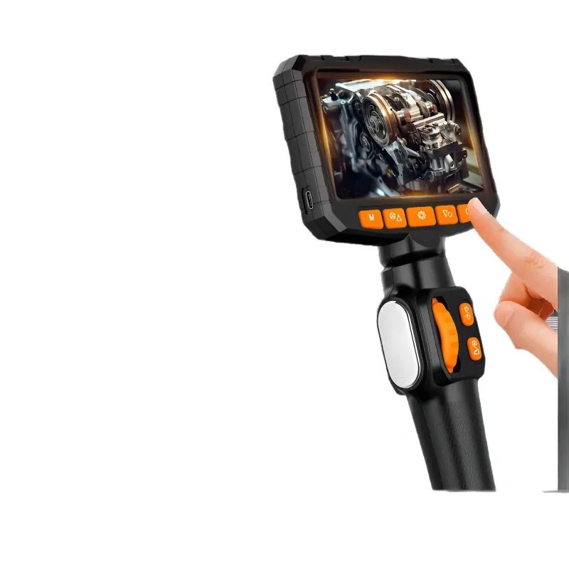 High Definition Industrial Endoscope Camera Photo Video Recording Inspection Borescope Tool Heat Resistant Probe for Car Repair