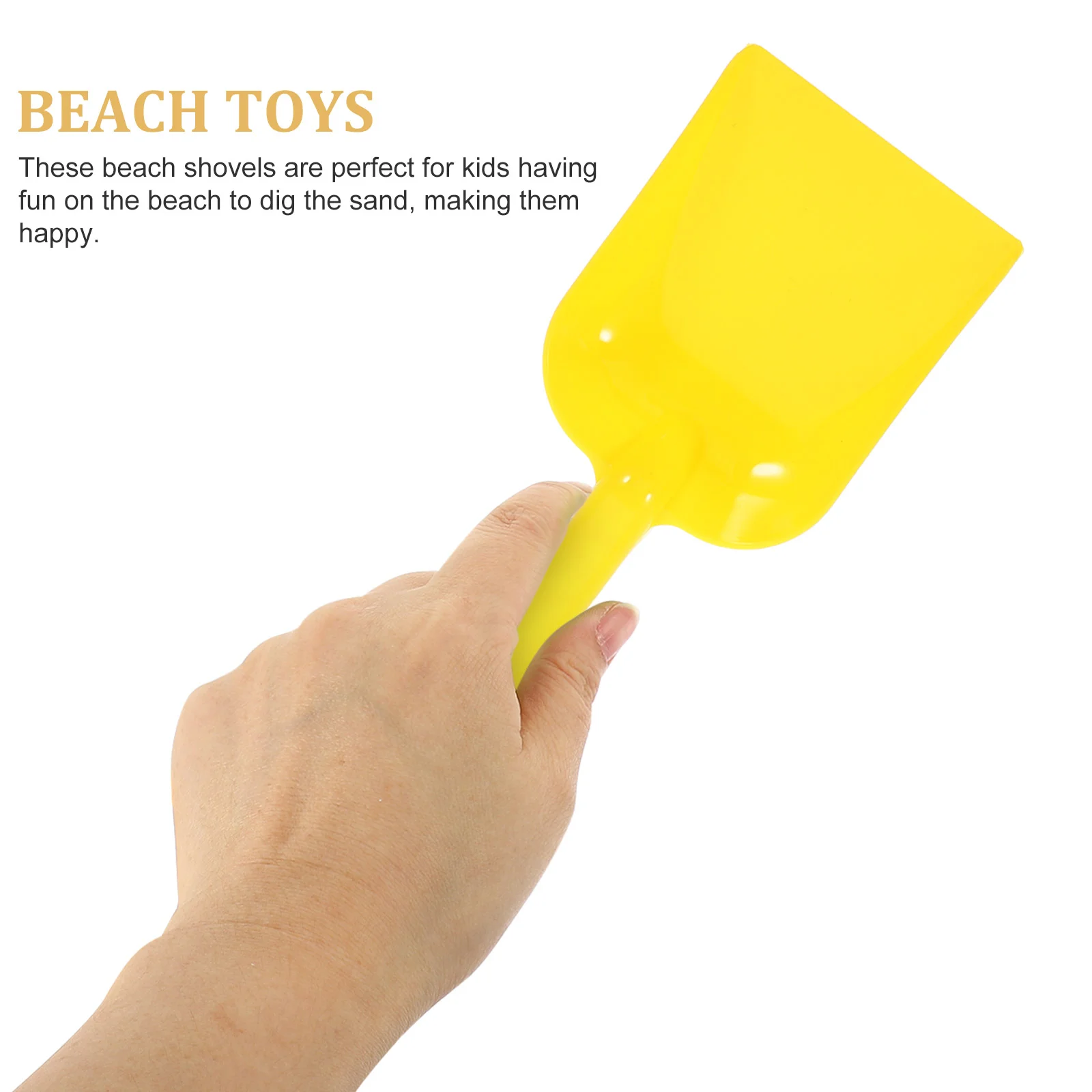 Sand Beach Toys Kids Plastic Digging Set Spade Sandbox Scoop Outdoor Summer Play Dig Bucket Snow Shovels Toys(Random Color)