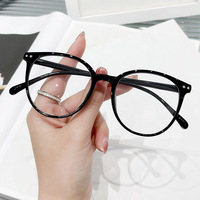 Round frame frame literary retro myopia glasses frame anti-blue light glasses