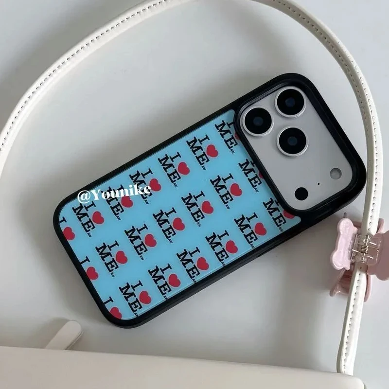 American Style i love me Retro Love Myself Trendy Cool Phone Case For iPhone 17 air 16 15 14 13 12 11 Pro Max Plus Y2K Cover - náhled 4