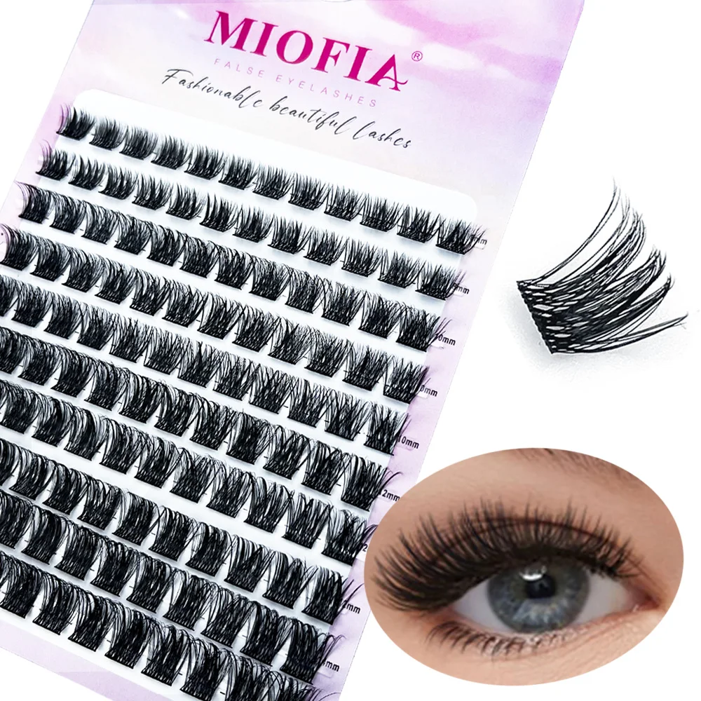 

New Cluster Eyelash Natural Eyelash Extension individual Eyelash bunches 120 cluster 8-14mm mixed length segmented Lashes Makeup