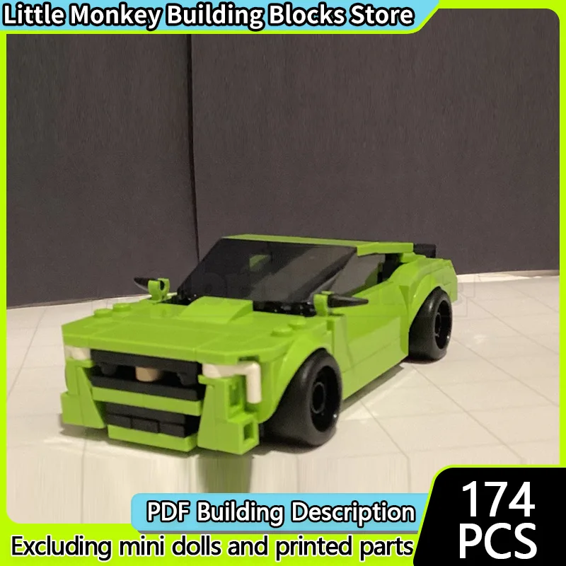 

Модель городской автомобиль MOC, строительные кирпичи CT5-V, роскошный седан среднего размера, модульная технология, детские праздничные подарки, сборка игрушек, костюм