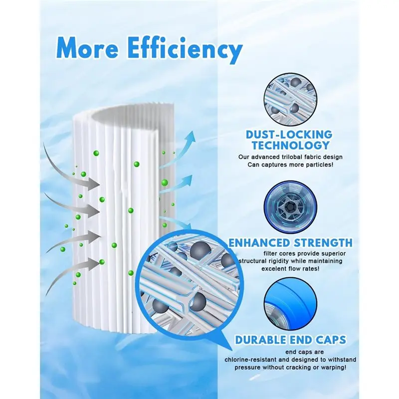 NEW!A61I 10Pcs Ice Bath Water Filter 5