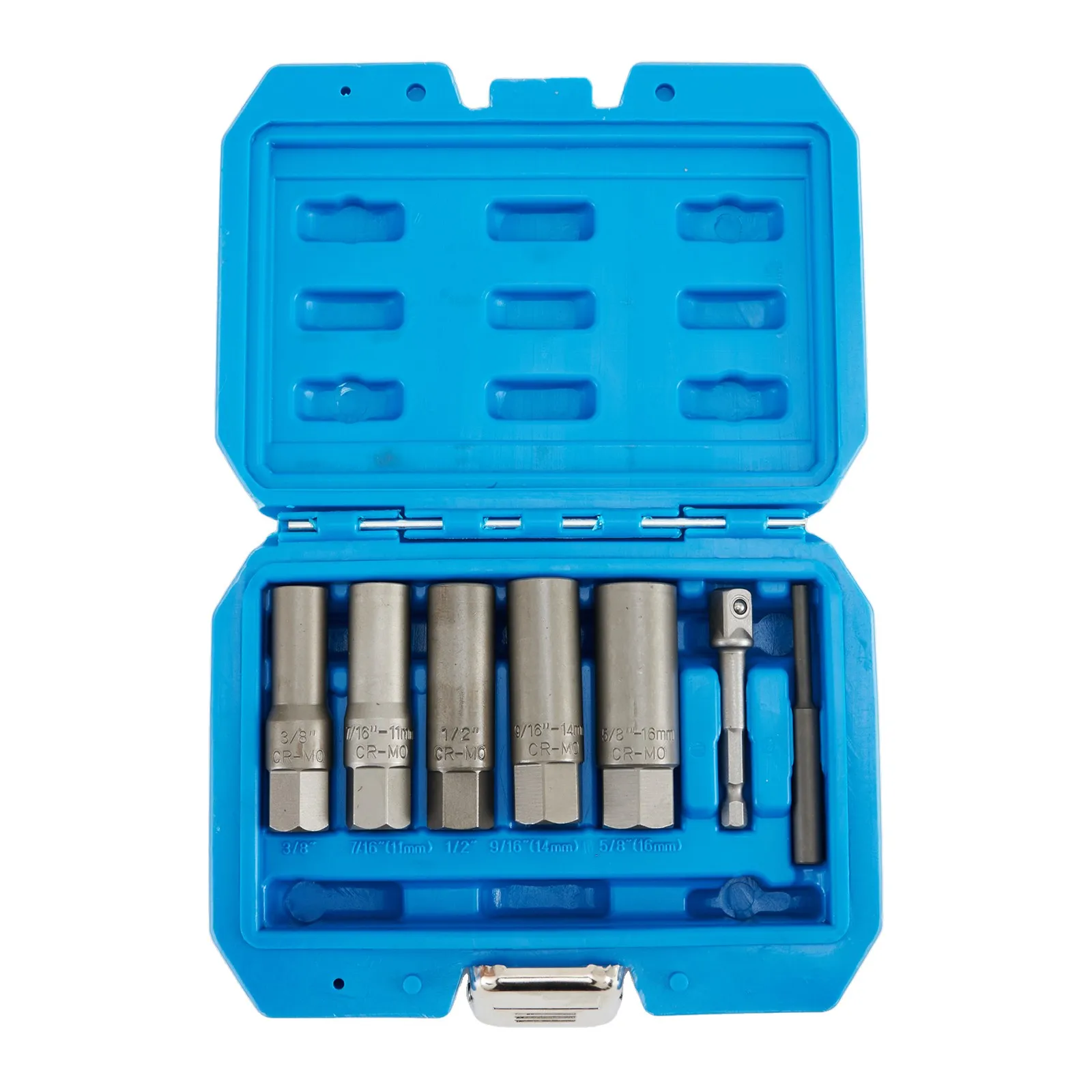 10mm 3 8 Socket Wrench Set Positive Grip Reverse Type Thread Spiral Cut Teeth Cr-Mo Steel Construction Workshop Equipment