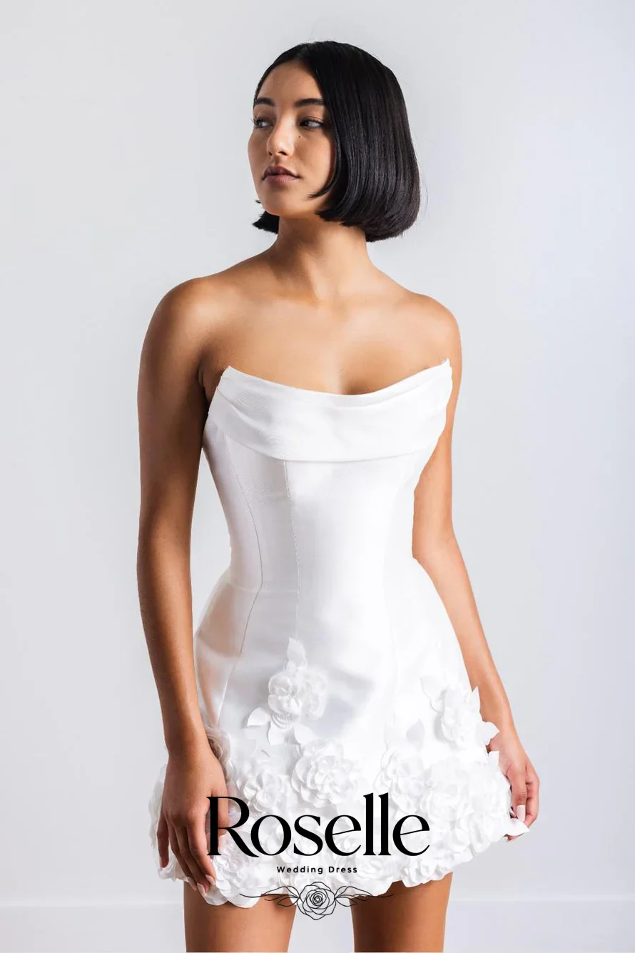 ROSELLE Mini Suknia Ślubna Bez – Wedding Qw recenzja i cena