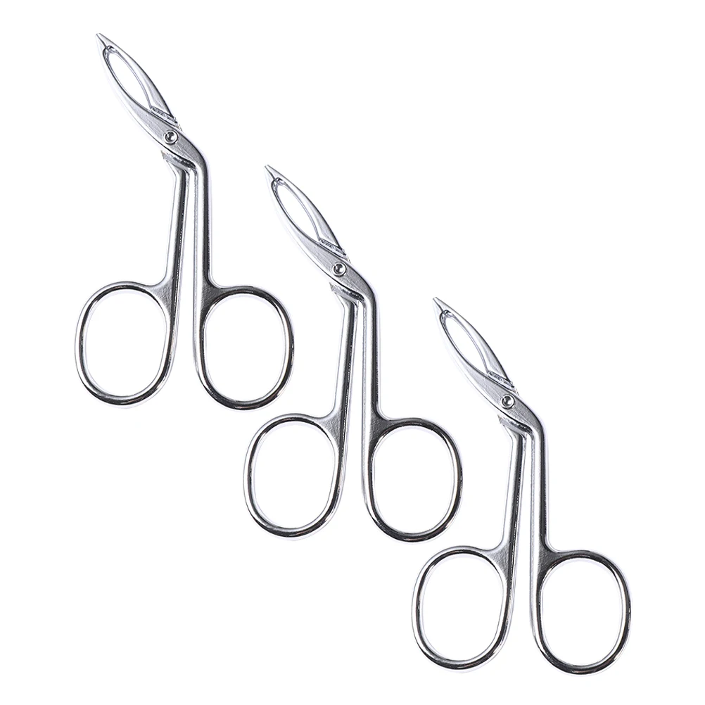 

3pcs Eyebrow Tweezers Stainless Steel Scissor Women Facial Hair Removal Grooming Tool Eyelash Plucker Makeup Accessory