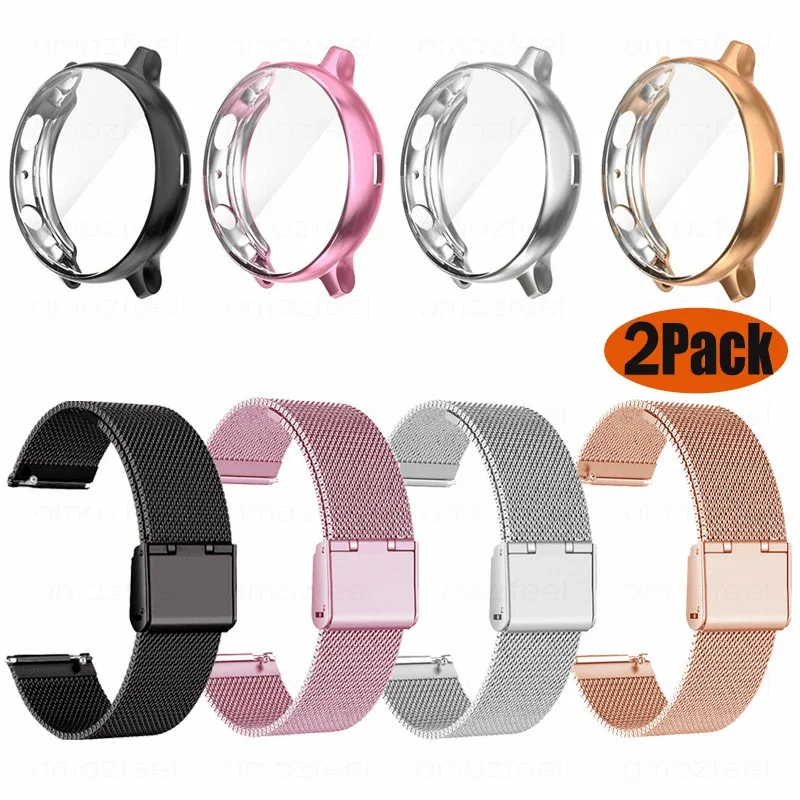 Strap For Samsung Galaxy Watch 5/4 44mm 40mm Classic 42/46mm Case Bracelet Active 2 40mm Protector Case Metal Watch Band