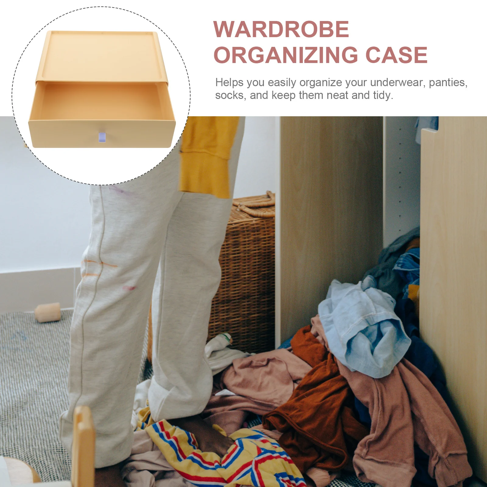 

Plastic Underwear Holder 3 Tier Underpants Case Drawer Organizer for Socks Bras Small Items Storage Wardrobe Closet