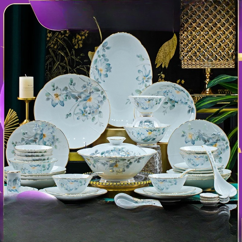 

Jingdezhen high-grade, shadow celadon underglaze ceramics