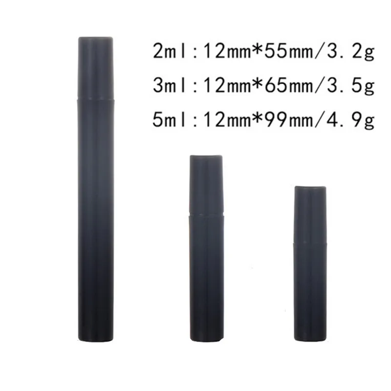 Wholesale 10/100/200/300pcs 2ML 3ML 5ML Black Plastic Spray Bottle Perfume Bottle Atomizer Mini Sample Test Tube Thin PET Vials