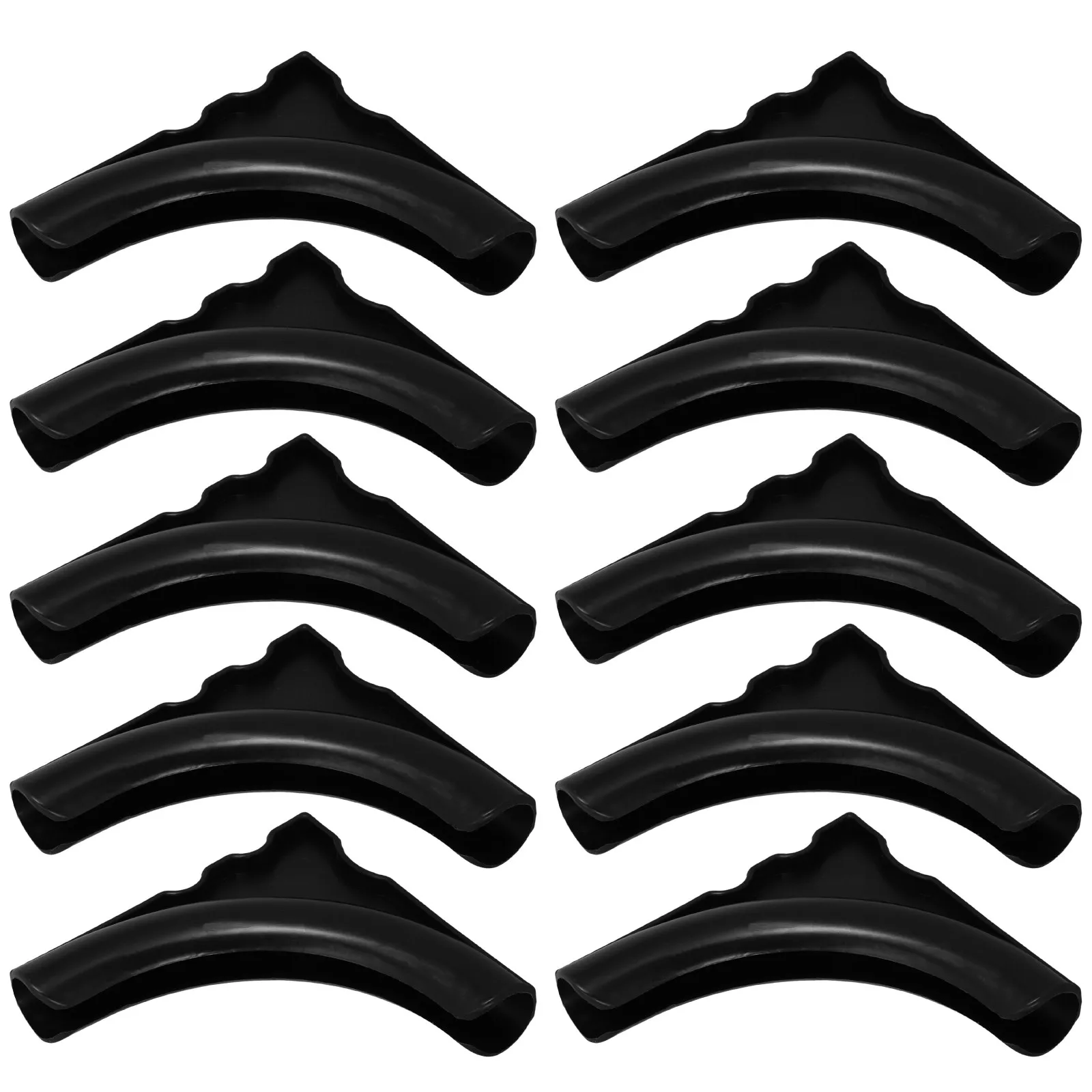 10pcs Non-Slip Shelf Feet Pads Plastic Anti-Skid Grippers for Furniture Shelf Shelving Racks Leg Protectors