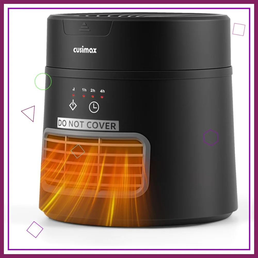 

Компактный комнатный обогреватель с термостатом, таймером и функциями безопасности для использования в помещении или офисе