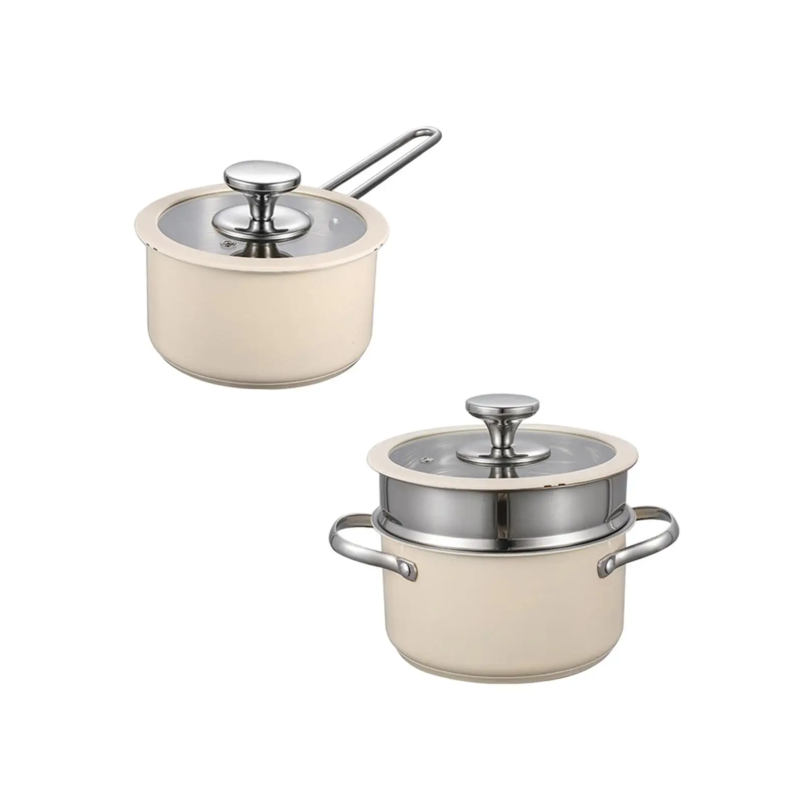 

Milk Pan Butter Melting Pot Cookware Soup Pot for Kitchen Breakfast Camping