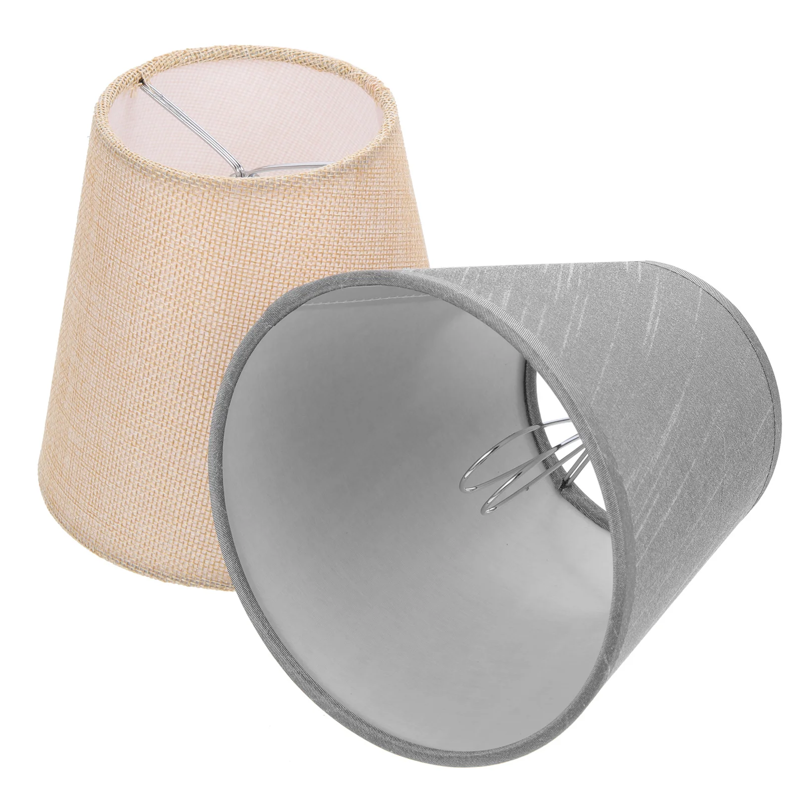 

2Pcs Cloth Art Lampshades Modern Vintage Lamp Cover Replacement Soft Light Decorative Lampshade for Floor Desk Table Lamps