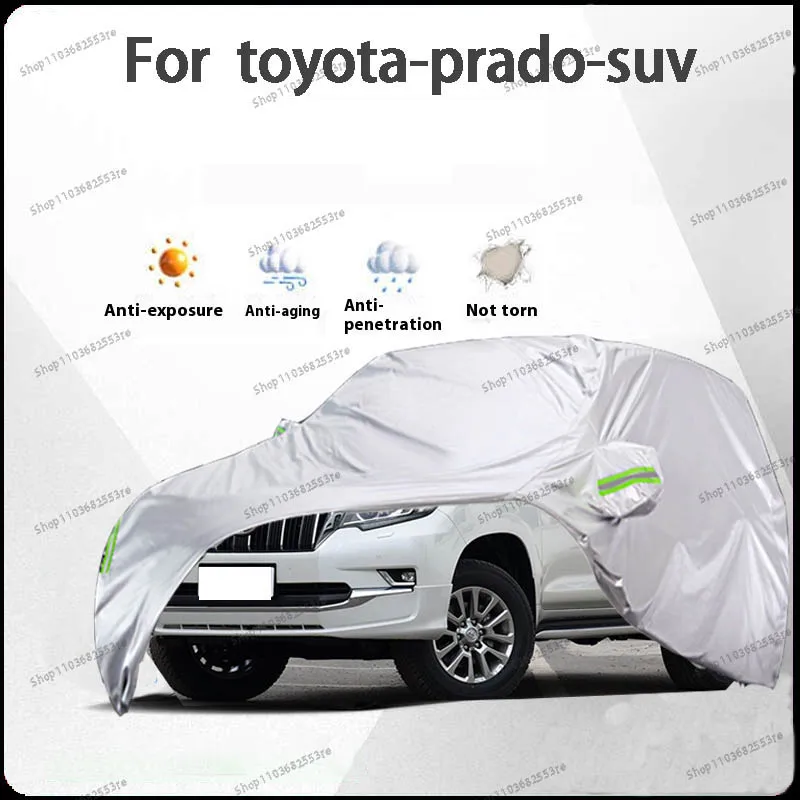 

For Toyota Prado Fit Car Cover - Waterproof, Dustproof, Sunshade (UV), Snowproof | Silve Full Cover with All-Day Protection
