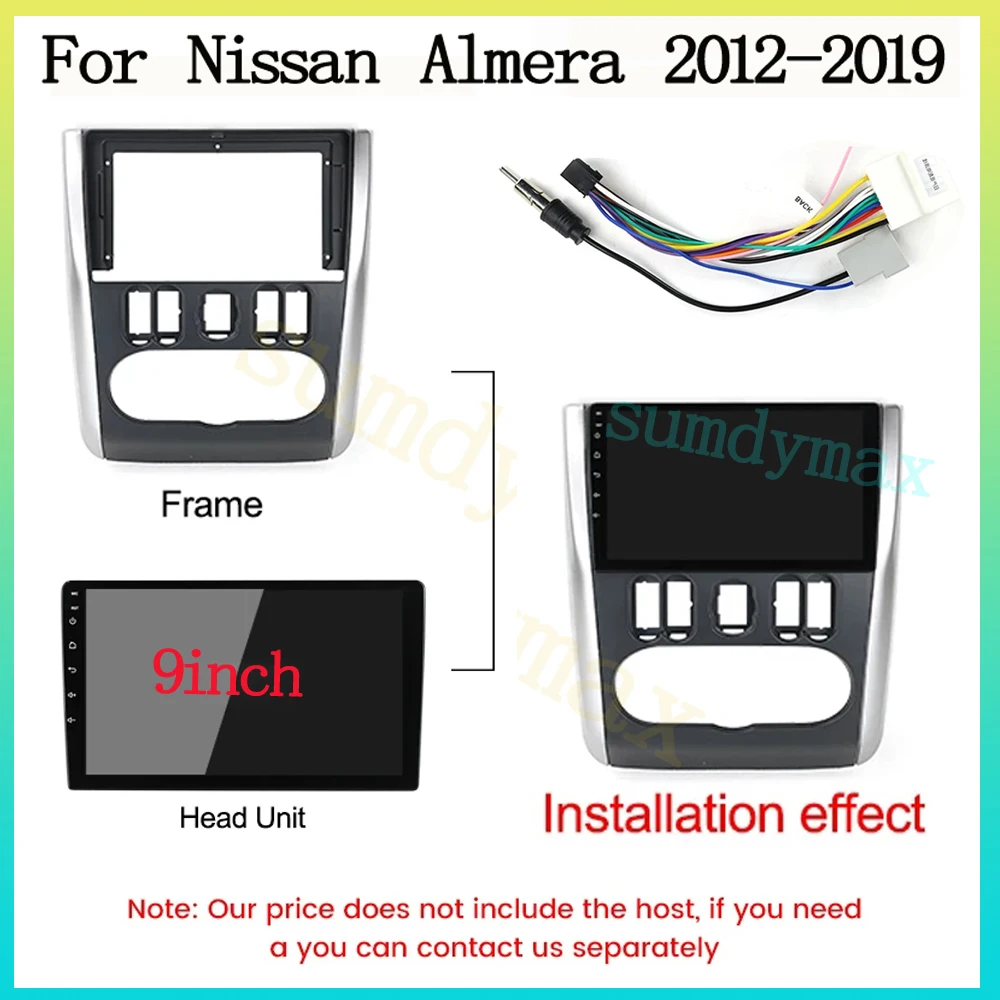 

Автомобильный радиоприемник 9 ", 2 Din, для Nissan Almera 2012-2019, большой экран, 2 Din, android, автомобильный радиоприемник, рамка