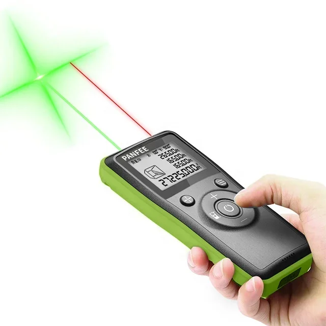 80m 120m laser distance meter 45° inclinometer digital auto crossline volume measuring device area measurement for designer