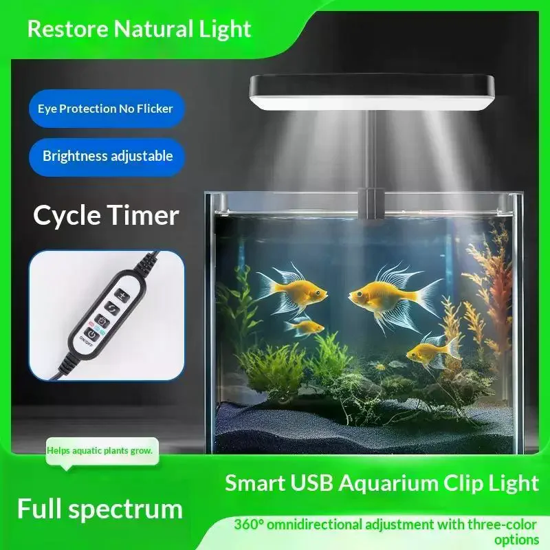Planted Aquarium Cycling - Waterproof Aquarium Light 360 Adjustable Angle