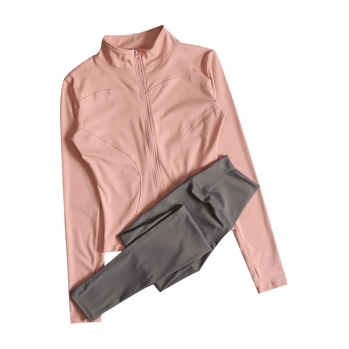 Traje de Yoga para mujer, tops deportivos ajustados para correr, chaqueta de entrenamiento de Pilates de manga larga de secado rápido para otoño e invierno