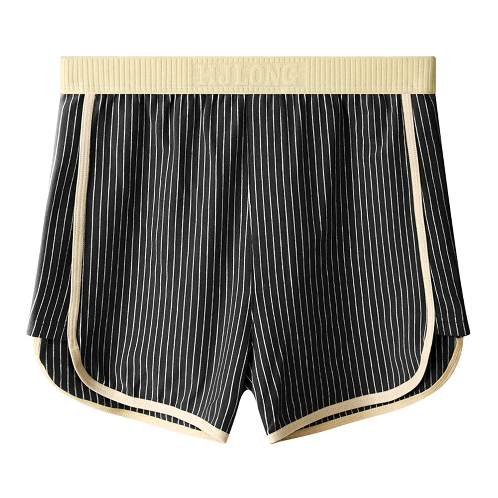 

Mens Boxer Briefs Sexy Stripes Breathable Comfortable Underwear Loose Simple Teenage Breathable Underpants Young Underwear Boys