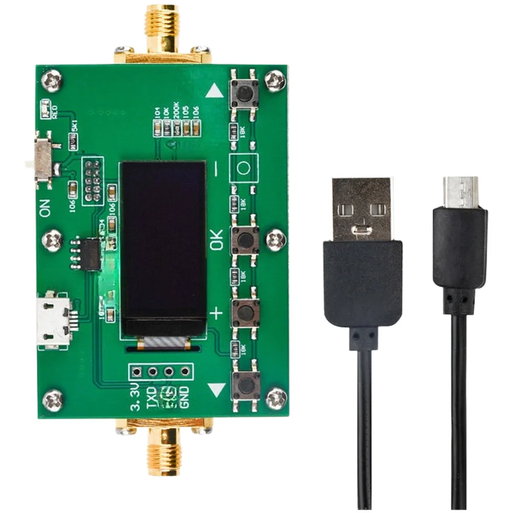 6 GHz Rated For SMA RF Attenuator with 0 to 31.75dB Adjustment and For OLED Display for Professional RF Applications