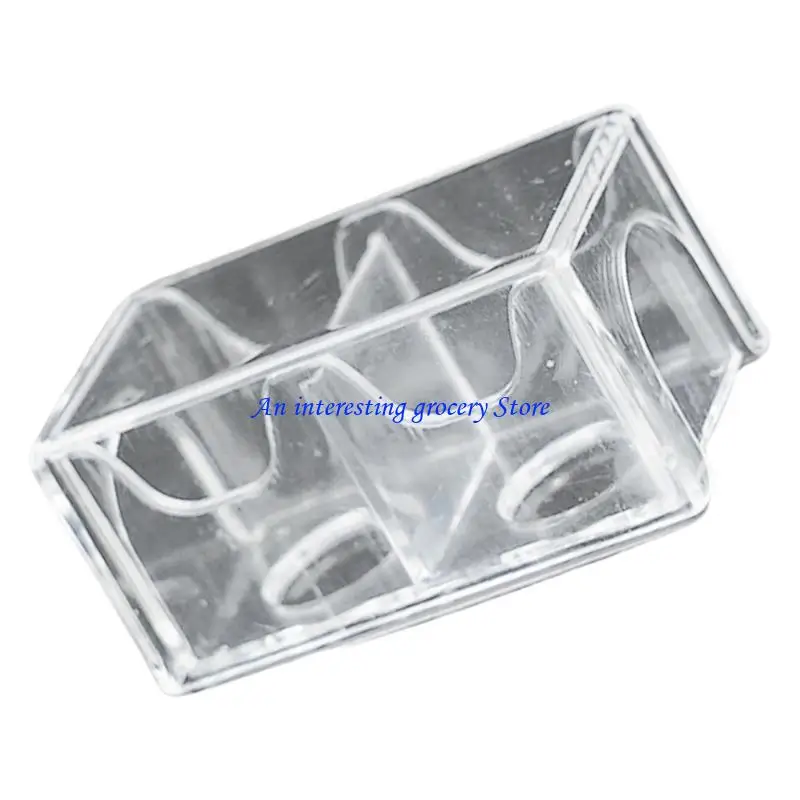 652D Portable Clear Chalk Protections Box Acrylic Billiard Chalk Powder Box Enduring
