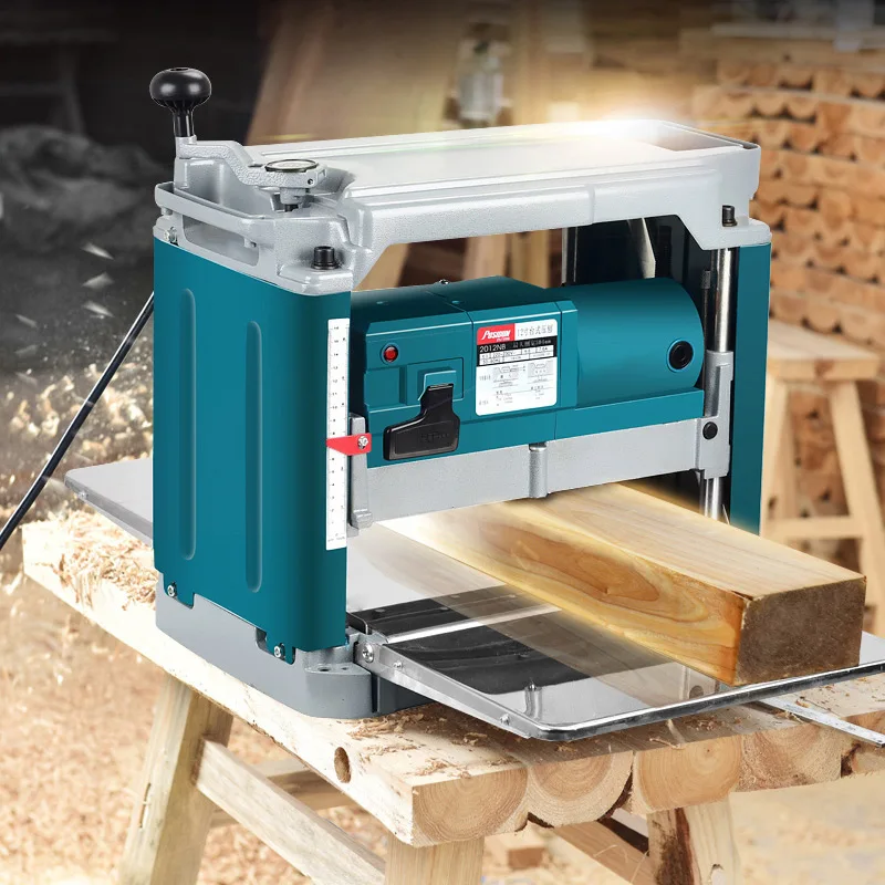 Woodworking electric planer multi-function power tool household planer single-sided high-power desktop flat planer