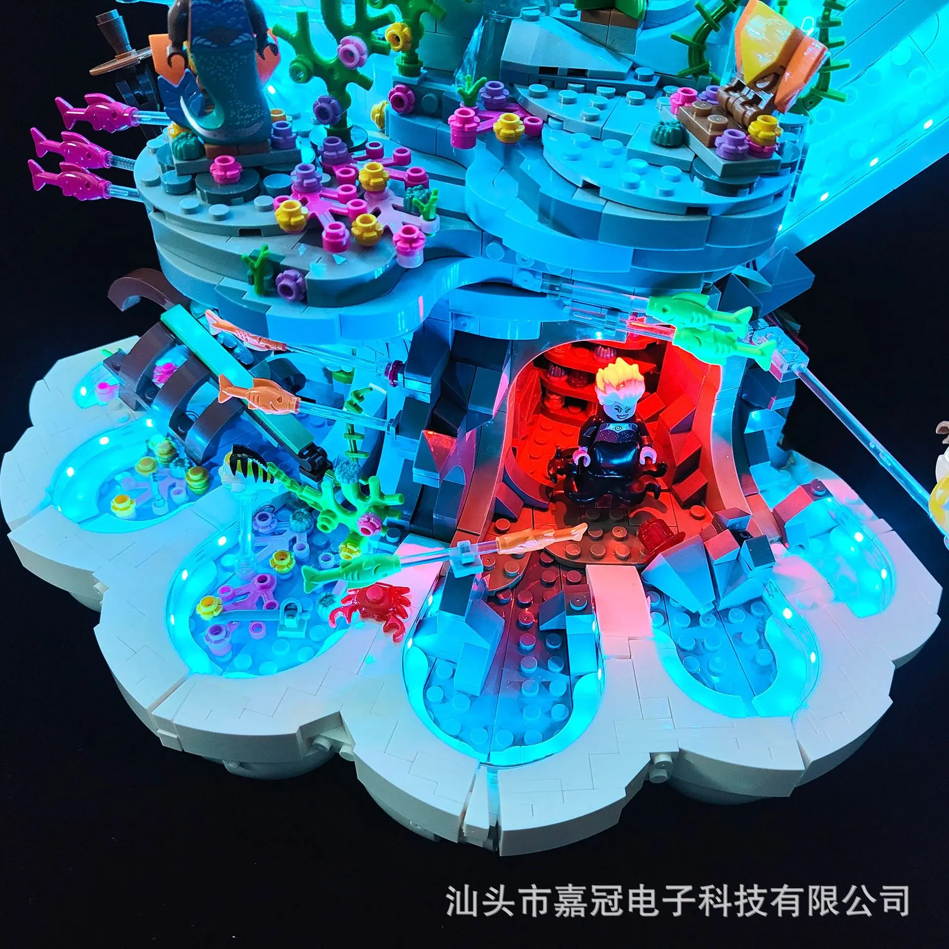 RC LED Light for 43225 Compatible for The Little Mermaid Royal Clamshell Without Building Blocks Just Led Kit for Christmas